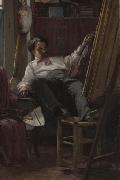 Thomas Hovenden Self-Portrait of the Artist in His Studio china oil painting artist